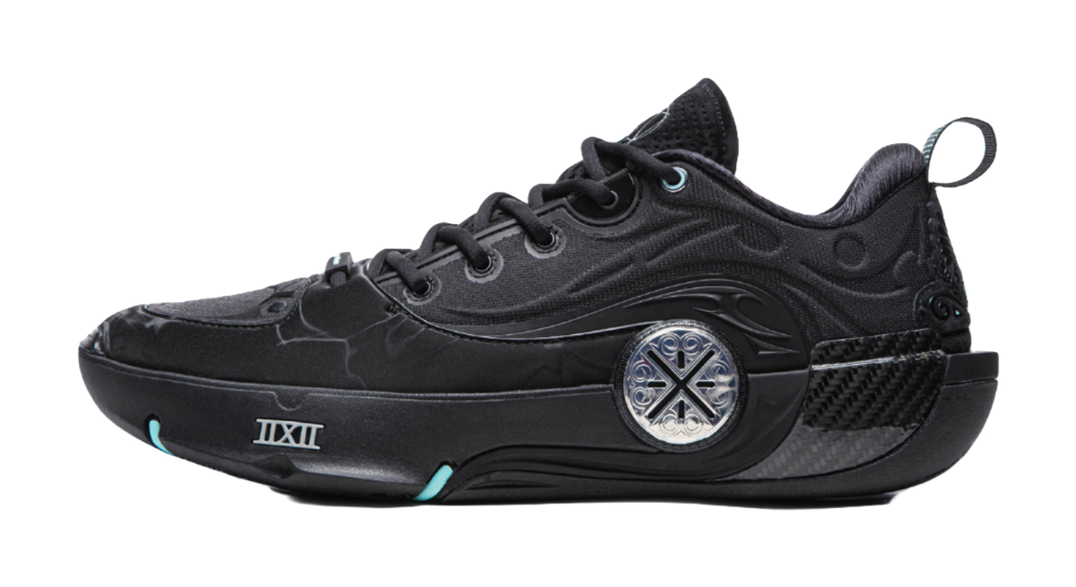 LiNing WOW12 Cushioning Slip Resistant Abrasion Resistant Breathable Rebound Grip Low top Basketball Shoes Mens Black  VJSNEAKER