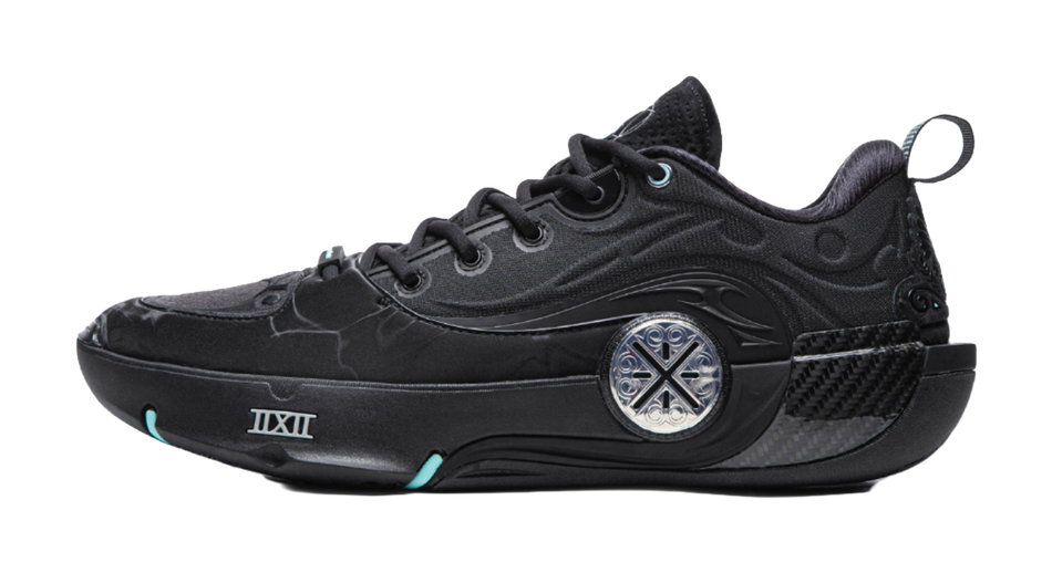 LiNing WOW12 Cushioning Slip Resistant Abrasion Resistant Breathable Rebound Grip Low top Basketball Shoes Mens Black  VJSNEAKER