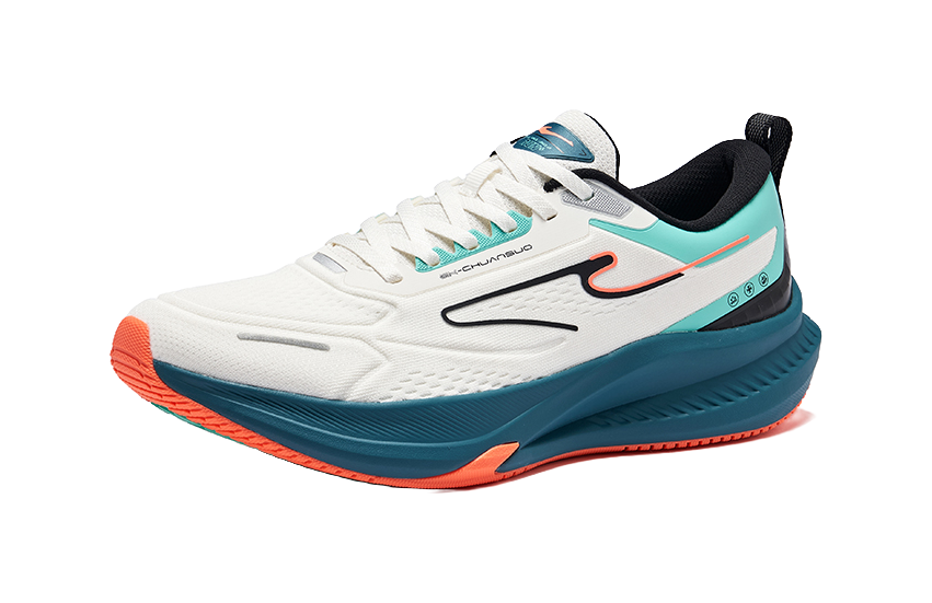 Erke Tissot 4 Running Shoes Men's Low top Microcrystal White Jade Green 