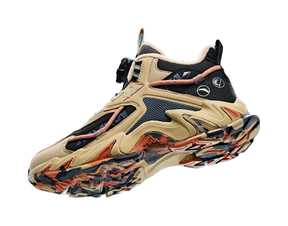 Antakids Slip Resistant, Abrasion Resistant, Rebound, Thermal Mid top Kids Outdoor Shoes Black Brown Gray Teenagers  VJSNEAKER