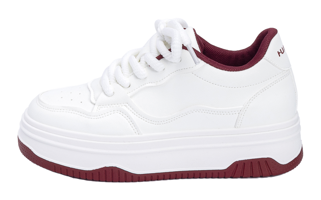 HUANQIU Coverage Lightweight Breathable Height Increasing Low top Skateboard Shoes Women's 