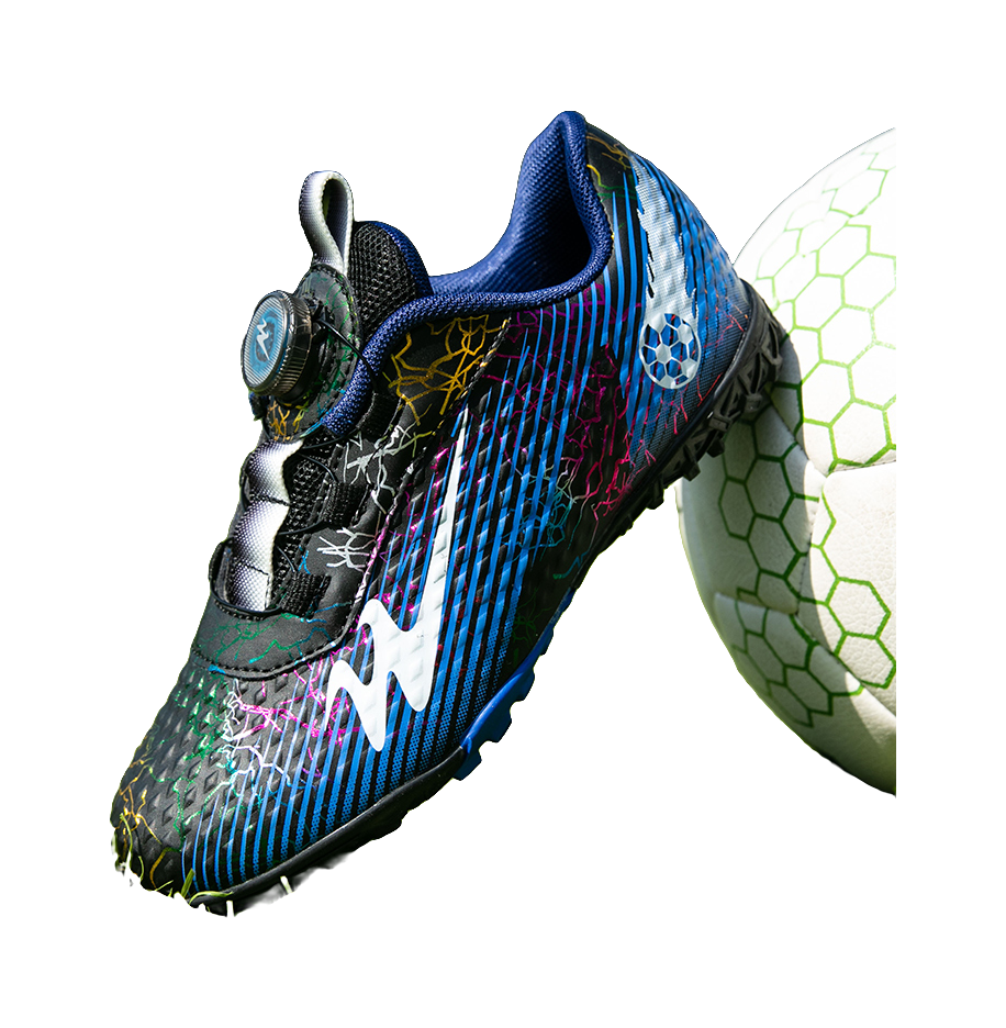 Binary Comfortable Low top Kids Soccer Shoes Blue Black Kids  vjsneaker.com