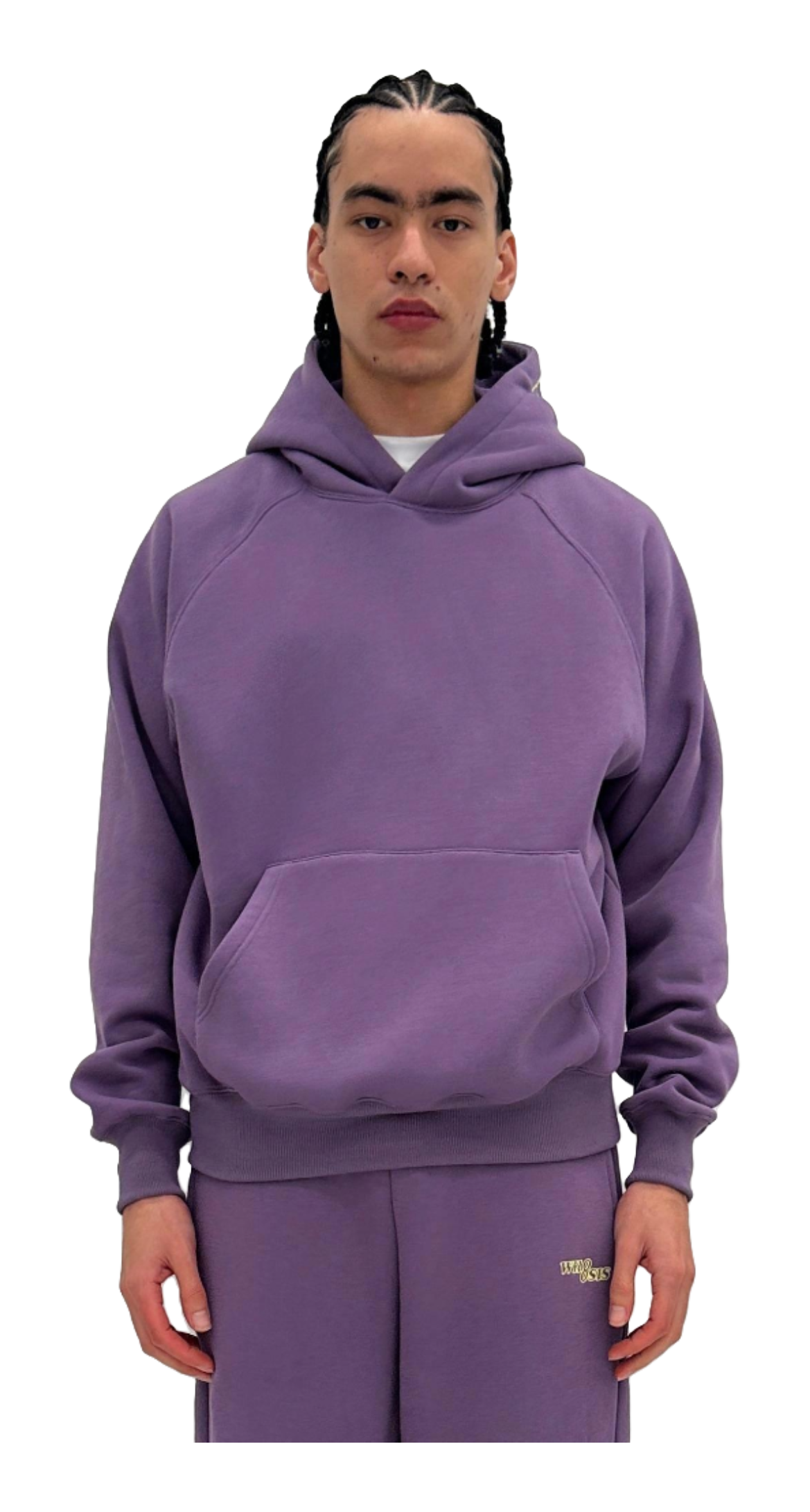 WHOOSIS letter embroidery logo hoodie casual loose China-Chic pullover multicolor plush autumn and winter sweater for men and women  vjsneaker.com