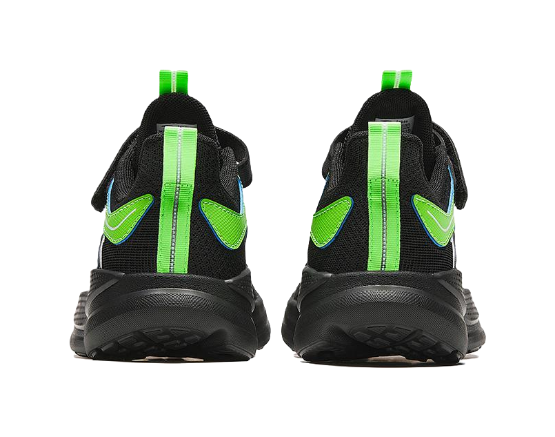 Antakids Abrasion Resistant Low Top Kids' Running Shoes Black Green 