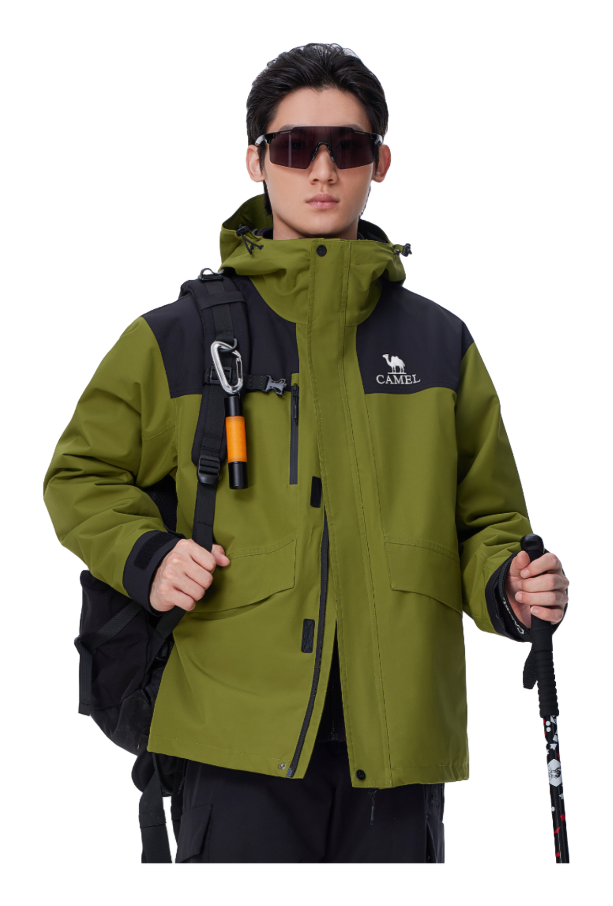 CAMEL All weather Windbreaker Jacket Mens  vjsneaker.com