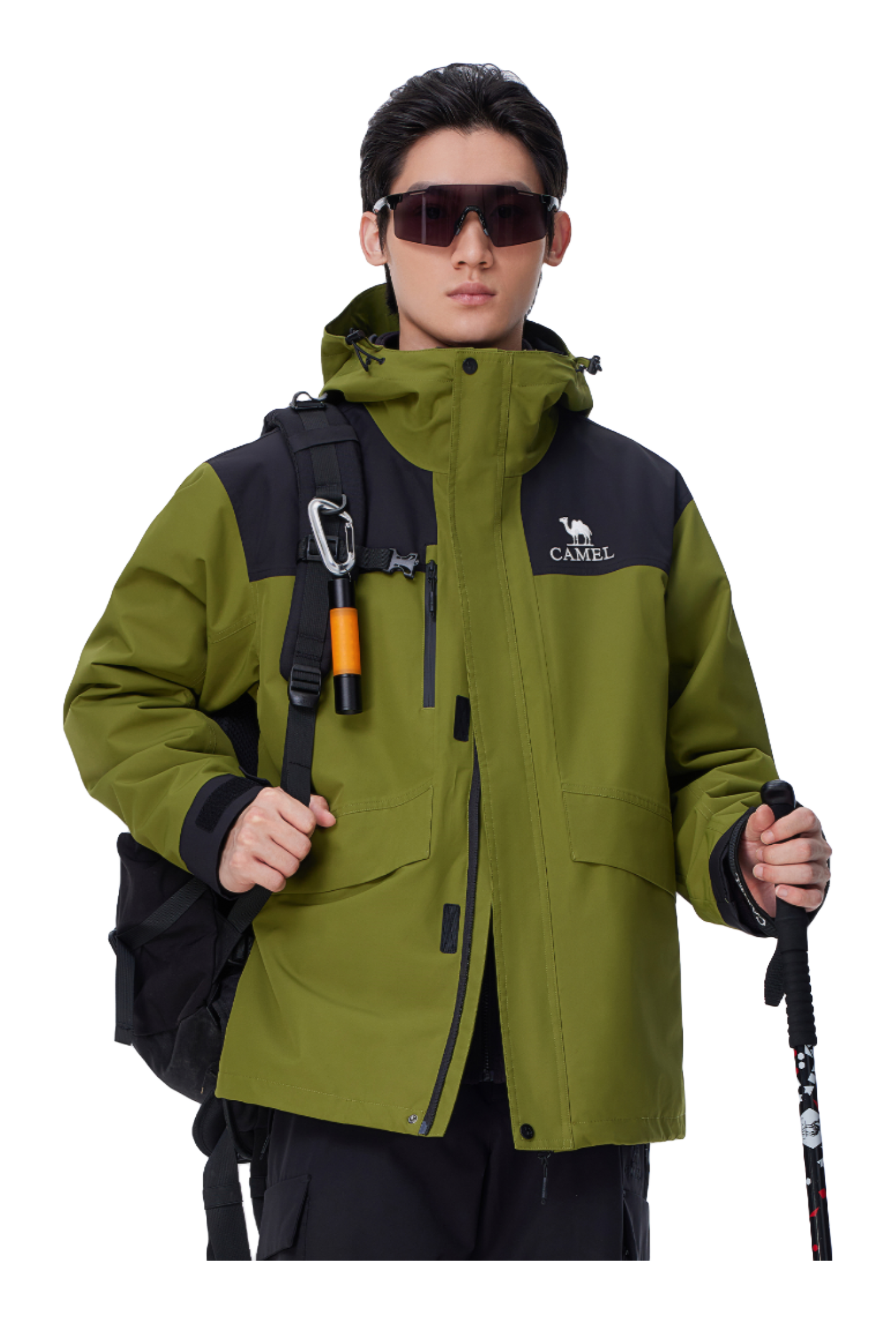 CAMEL All weather Windbreaker Jacket Mens  vjsneaker.com