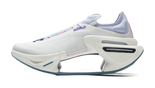LiNing Shadow 3.0 Cushioning Abrasion Resistant Breathable Rebound Low top Casual Running Shoes Unisex White Purple 