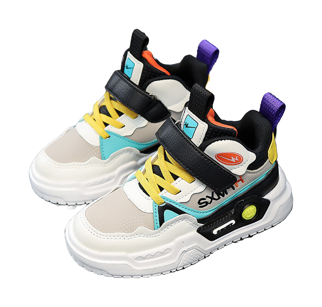 Binary Slip Resistant, Abrasion Resistant, Rebound, Lightweight Cushioning Casual Shoes Kids  VJSNEAKER