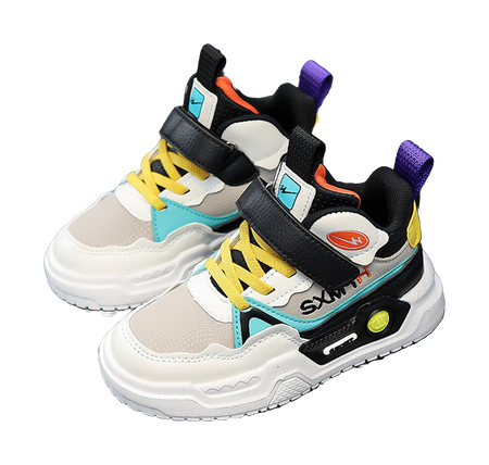 Binary Slip Resistant, Abrasion Resistant, Rebound, Lightweight Cushioning Casual Shoes Kids  VJSNEAKER