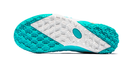 Double Star TF Broken Nail Sports Leisure Non slip Anti kick Lightweight Shock Absorbent Low cut Football Shoes White Moon Orange Children's Edition  VJSNEAKER