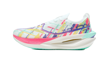 XTEP 160X 7.0 PRO "Tidal Flow" 974119110068-1 - Marathon Racing Shoe Unisex White Blue Pink