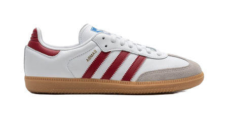 Adidas Samba Og White Burgundy Gum  vjsneaker.com