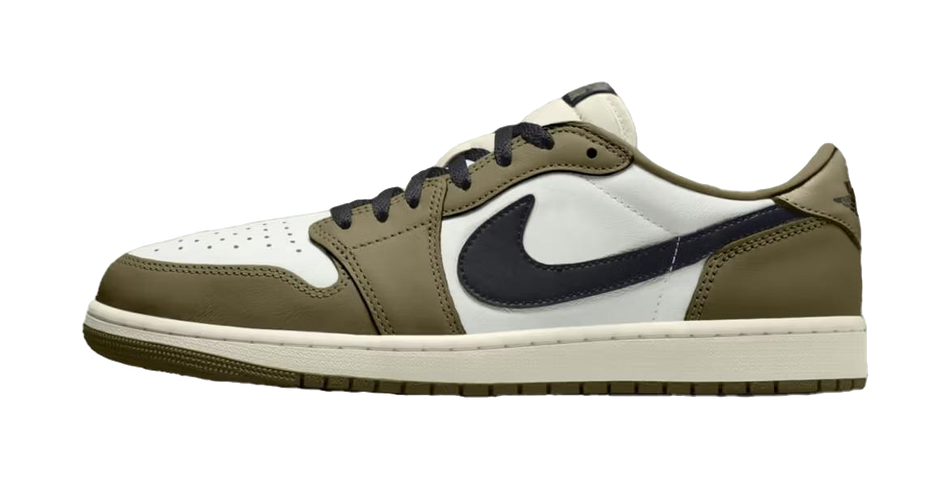Jordan Air Jordan 1 Low top Vintage Basketball Shoes Mens Olive Green  vjsneaker.com