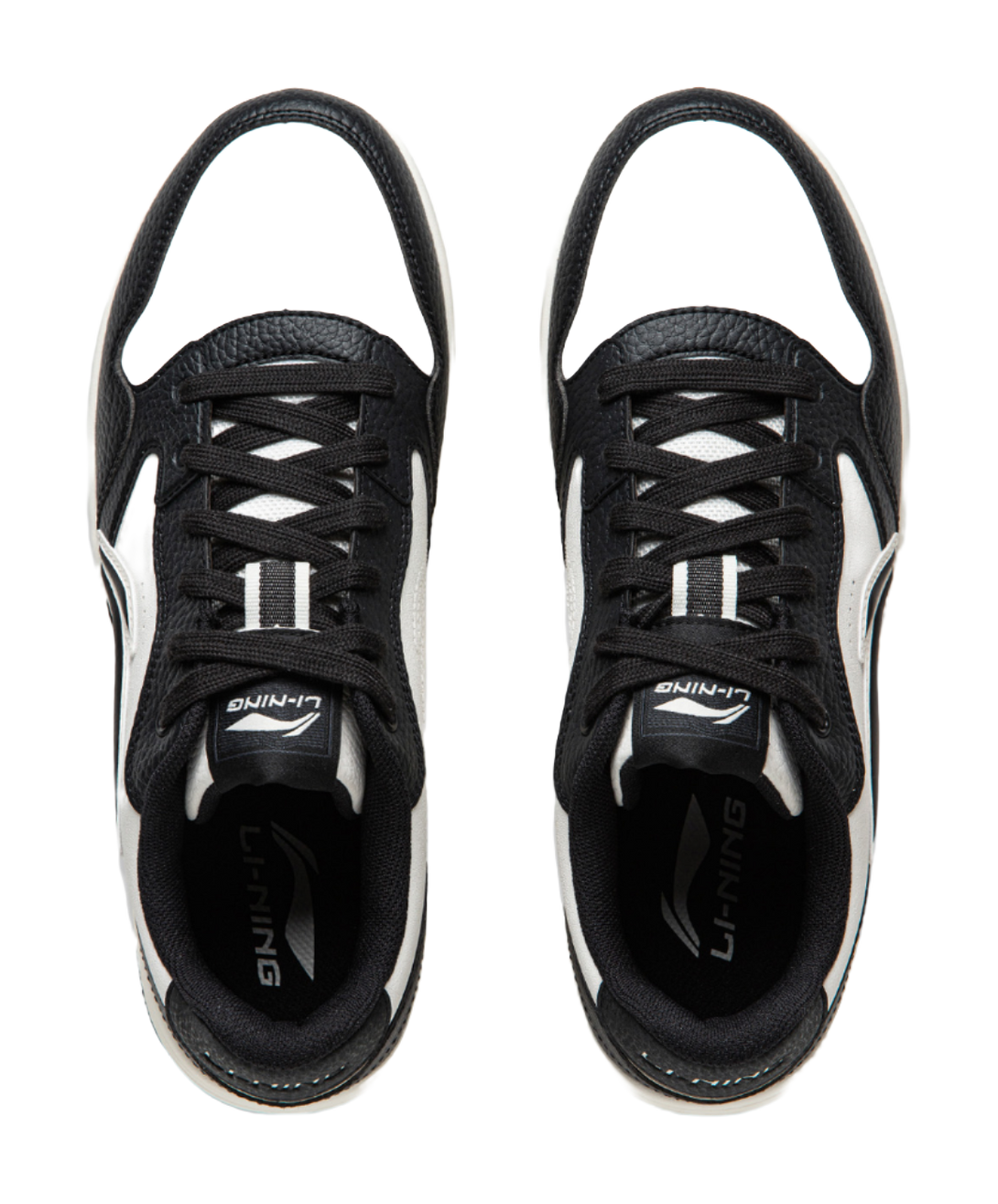 LiNing Tianji Soft Slip Resistant Cushioning Abrasion Resistant Low Top Skateboard Shoes Men's White Black 