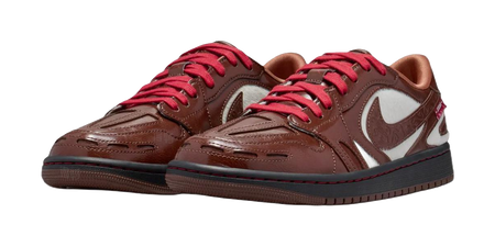 Jordan Air Jordan 1 Low top Vintage Basketball Shoes Unisex Brown  vjsneaker.com