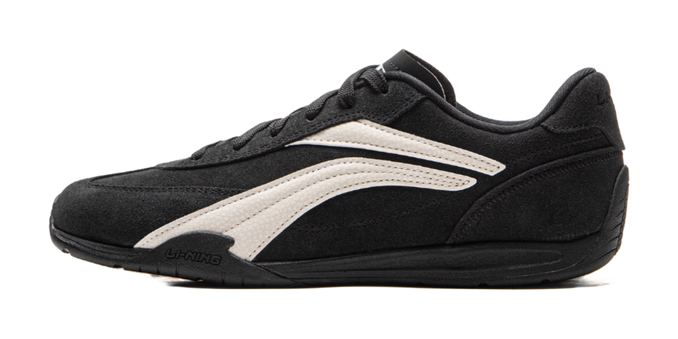 LiNing Film TURBO Slip Resistant, Abrasion Resistant, Lightweight Low Top Casual Shoes Mens Black  VJSNEAKER