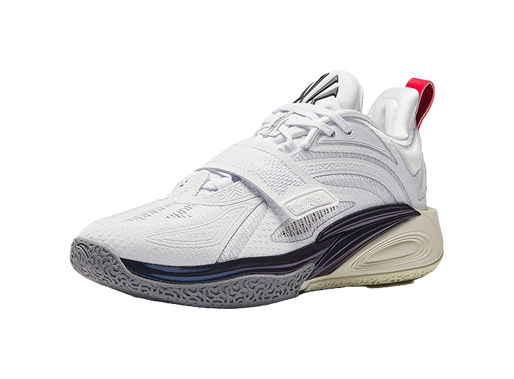 Antakids KAI 1 Anti Slip Wear Resistant Low Top Childrens Basketball Shoes White  VJSNEAKER