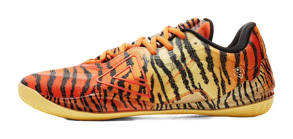 PEAK Cushioning Abrasion Resistant Coverage Low top Basketball Shoes Mens Orange Yellow Black  VJsneaker