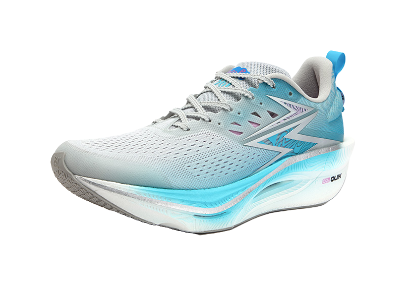 361° Flame 3 ET Cushioning, Slip Resistant, And Abrasion Resistant Low Top Casual Running Shoes Unisex Gray Blue 