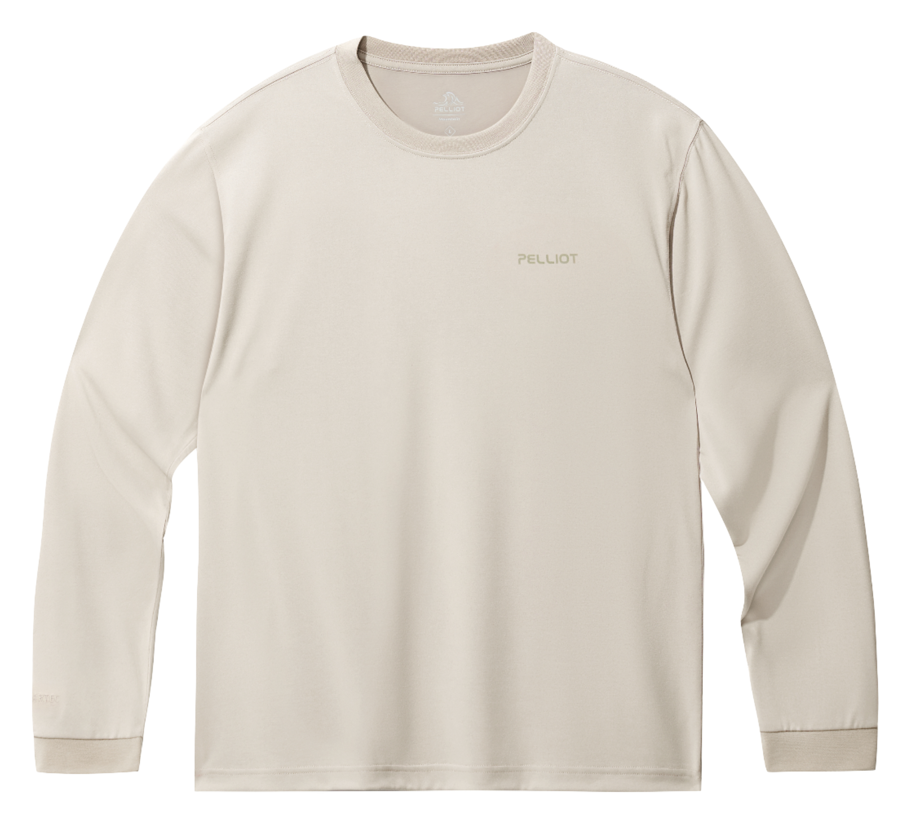 Boxi and PELLIOT outdoor quick drying Polartec power dry, sweat absorbing, breathable, quick drying, casual sports base, comfortable and versatile interior, autumn top, hoodie, round neck, couple's T-shirt, unisex  vjsneaker.com