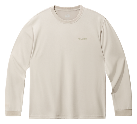 Boxi and PELLIOT outdoor quick drying Polartec power dry, sweat absorbing, breathable, quick drying, casual sports base, comfortable and versatile interior, autumn top, hoodie, round neck, couple's T-shirt, unisex  vjsneaker.com