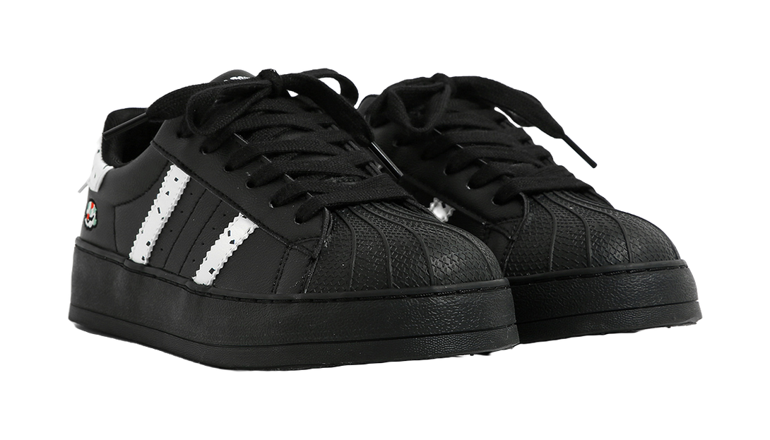 HUANQIU Abrasion Resistant Lightweight Slip Resistant Low top Skateboard Shoes Women's 