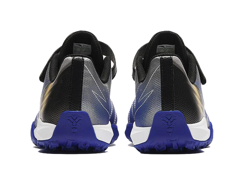 Antakids Low top Kids Soccer Shoes Silver Black Blue Kids  VJSNEAKER