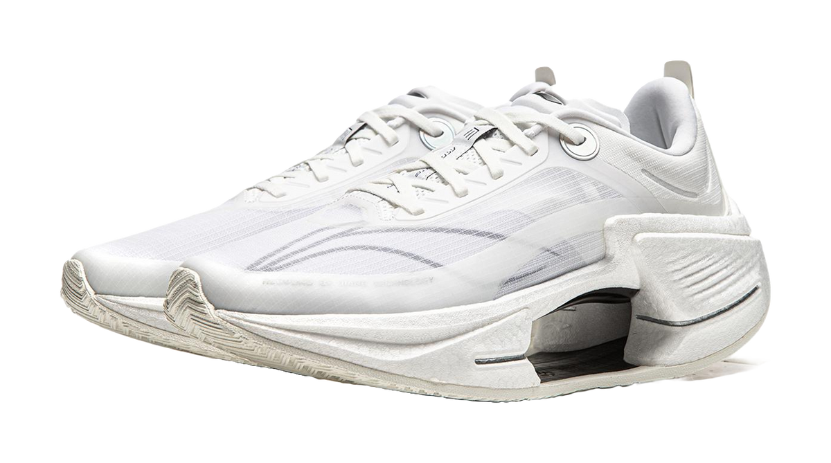 Li Ning Shadow 3 Essential Cushioning Support Rebound Low top Casual Running Shoes Mens Ivory  VJsneaker