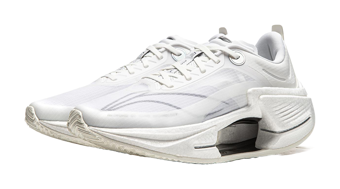 Li Ning Shadow 3 Essential Cushioning Support Rebound Low top Casual Running Shoes Mens Ivory  VJsneaker