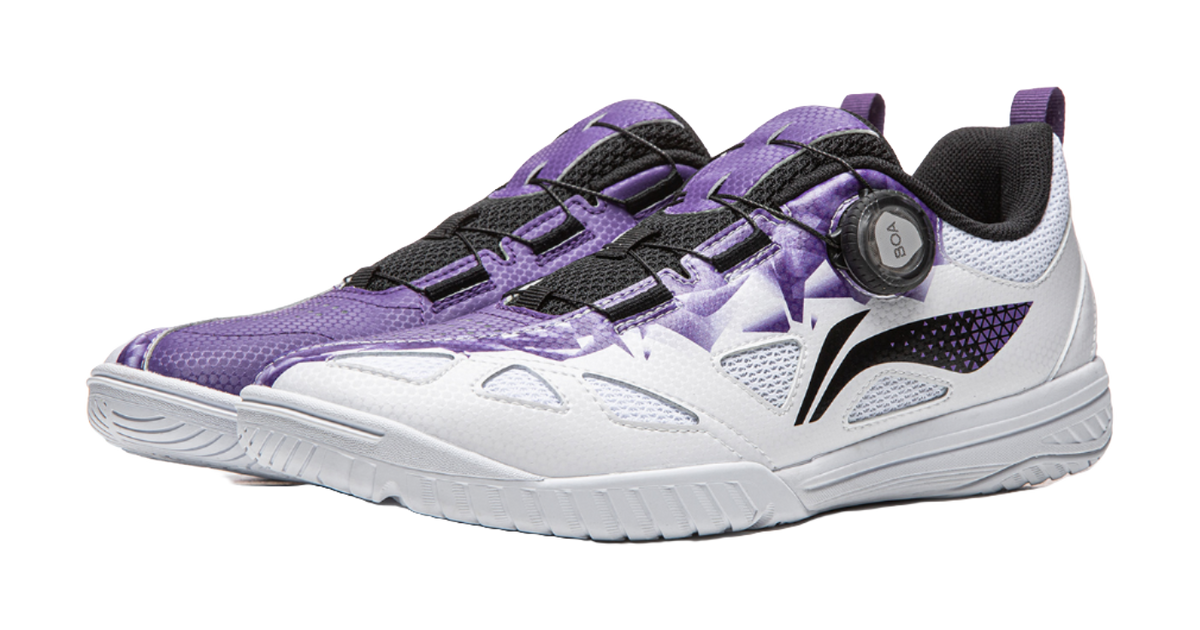 Li-Ning Mage ESS "White/Purple" APPU021-9 - Table Tennis Shoe Unisex White