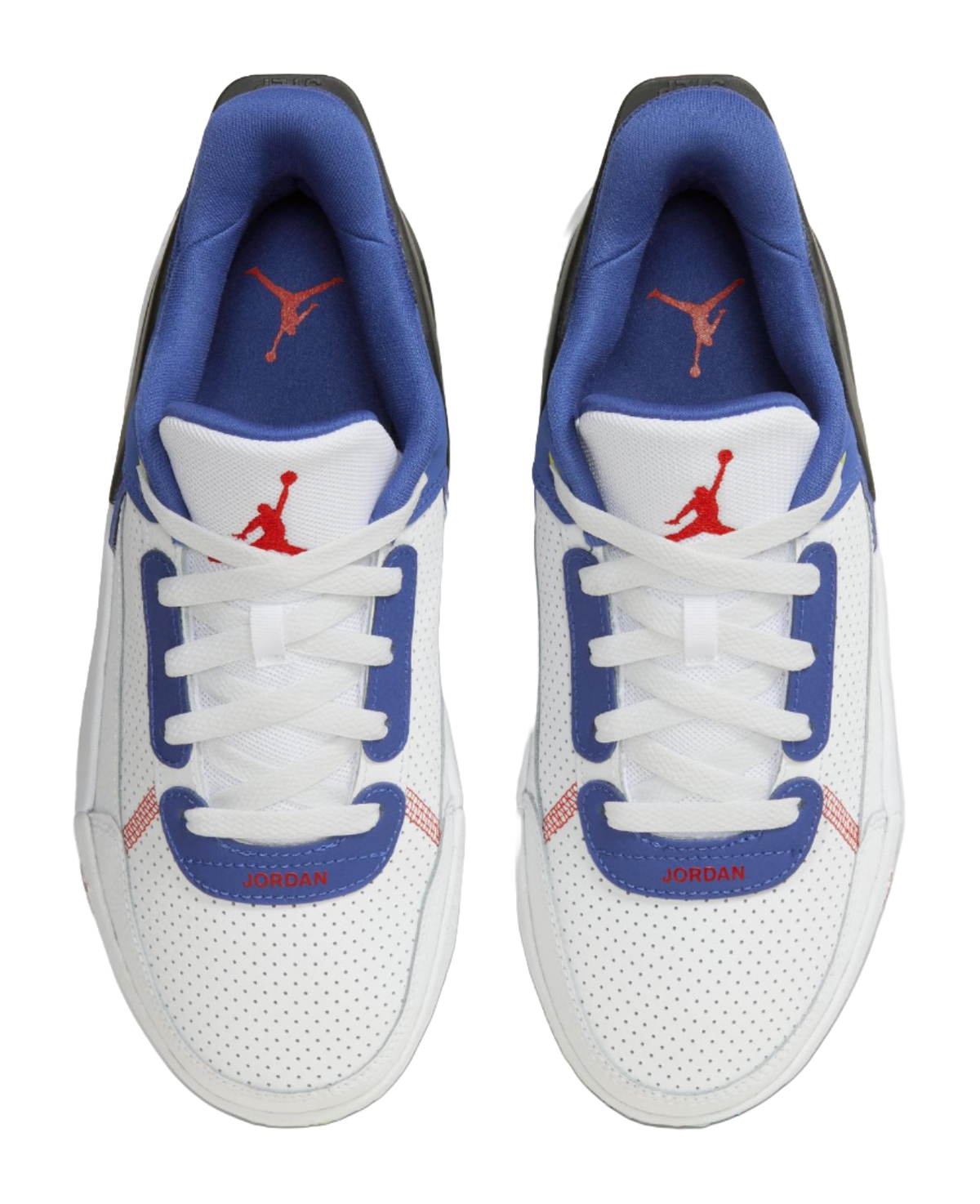 Jordan DAY1 Slip Resistant Abrasion Resistant Low top Kids Running Shoes Blue White Unisex  vjsneaker.com