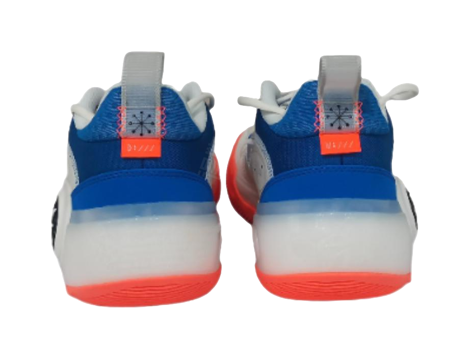 LiNing WOW 10 Slip Resistant Abrasion Resistant Low top Basketball Shoes Mens White Blue Red  VJSNEAKER