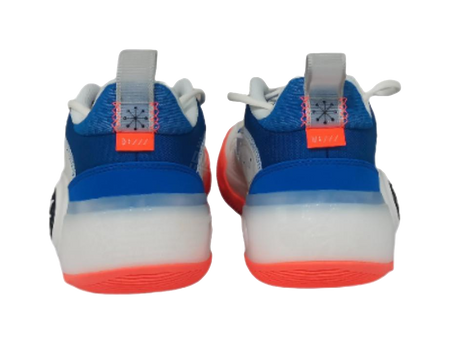 LiNing WOW 10 Slip Resistant Abrasion Resistant Low top Basketball Shoes Mens White Blue Red  VJSNEAKER