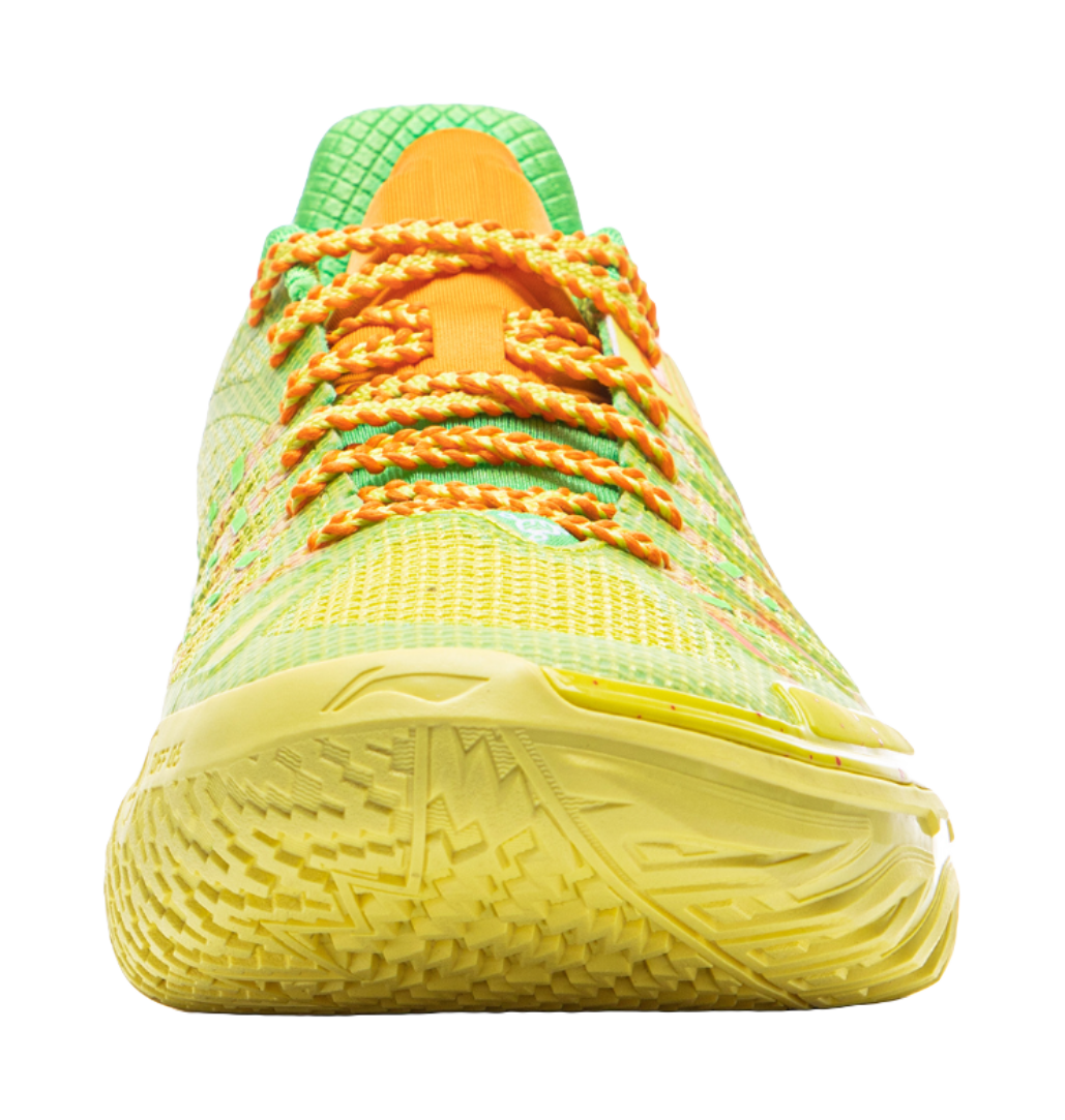 LiNing Jie Ao 2 Cushioning Anti Slip And Wear Resistant Rebound Low Top Outdoor Basketball Shoes Mens Yellow Green  VJSNEAKER