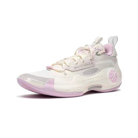 Li-Ning Way of Wade 10 Low Basketball Shoes - White/Pink | BOOM Cushion & Carbon Plate