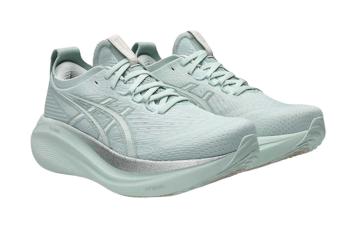 ASICS Gel Nimbus 27 Pure Aqua White Womens  vjsneaker.com