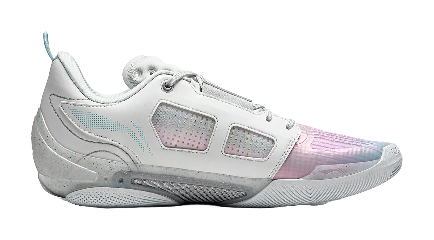 Li Ning Wade 808 4 Ultra Basketball Shoes Mens Low top Frost White/Soft Cherry Blossom Pink/Sky Blue  vjsneaker.com