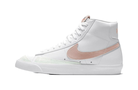 Nike Blazer Mid 77 Vintage White Pink Oxford Womens  vjsneaker.com