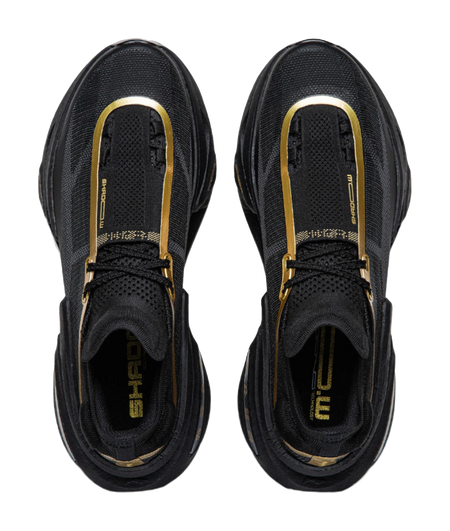 Li Ning Shadow 3.0 Cushioning Rebound Low top Running Shoes Unisex Black Gold  VJsneaker