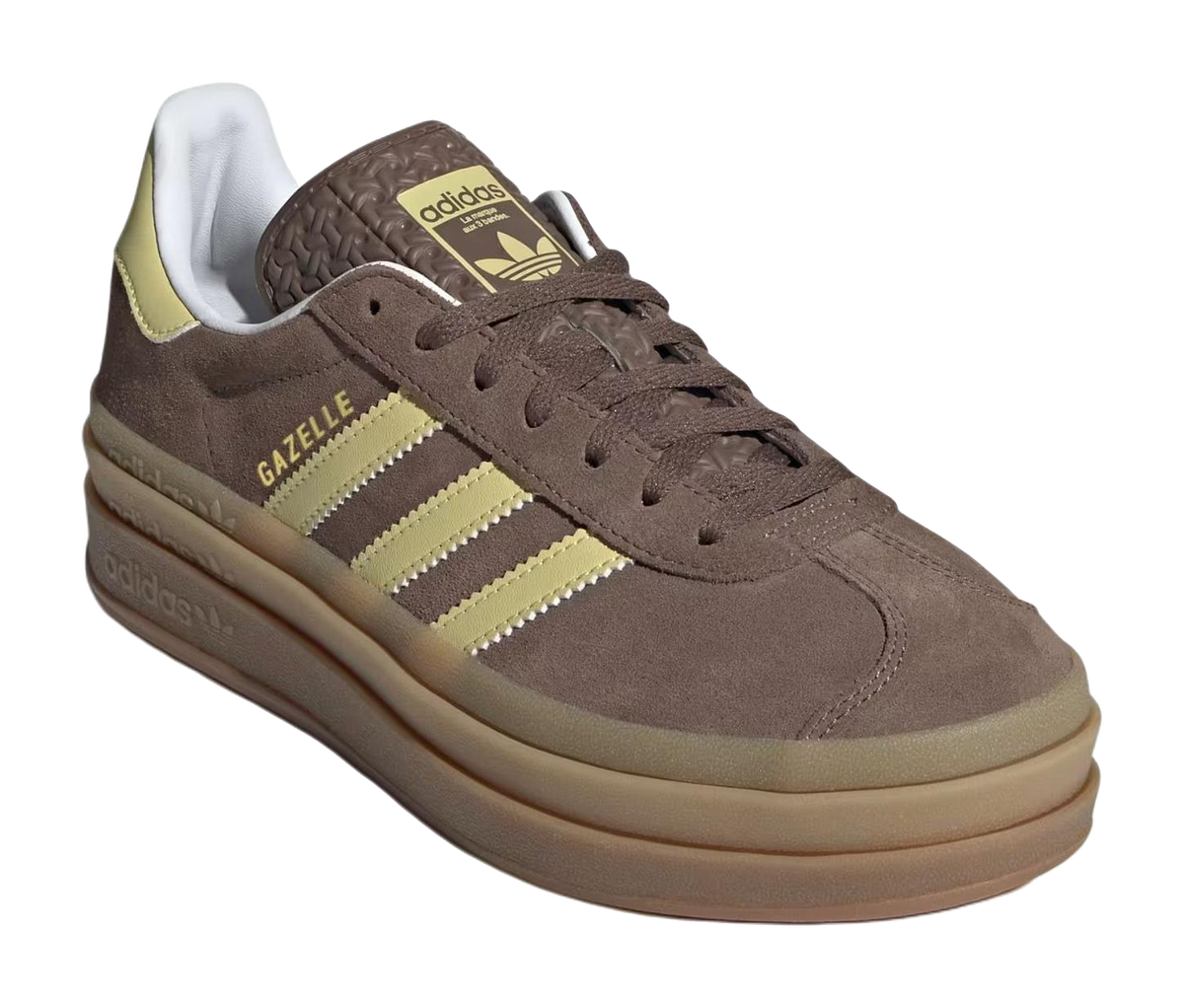 Adidas Wmns Gazelle Bold Earth Strata Powder Yellow Womens  vjsneaker.com