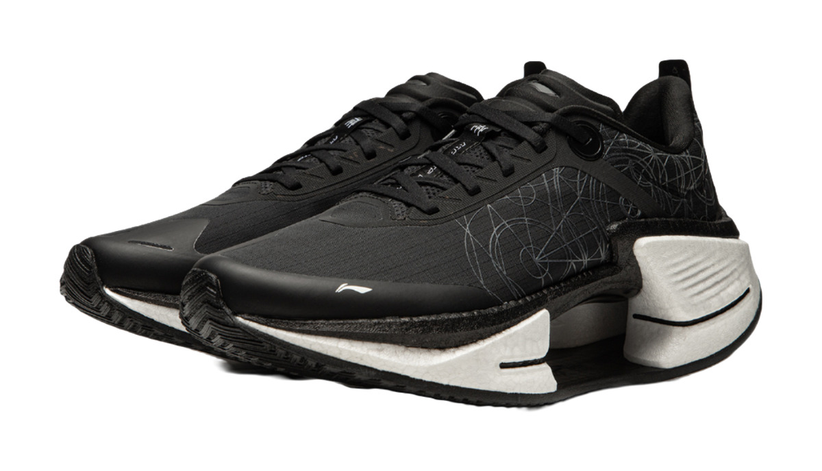 Li Ning Shadow 3 Essential Cushioning Support Rebound Low top Running Shoes Mens Black  VJsneaker