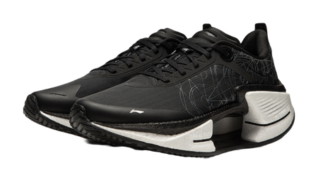 Li Ning Shadow 3 Essential Cushioning Support Rebound Low top Running Shoes Mens Black  VJsneaker