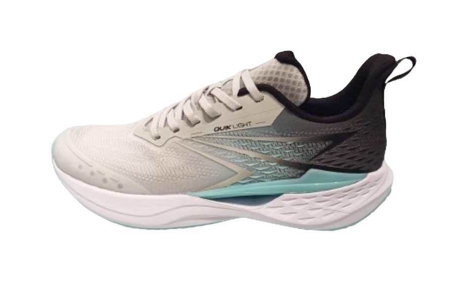 361° FlyFish Cushioning, Slip Resistant, Breathable, Lightweight Low top Running Shoes Men's Gray Green Black 