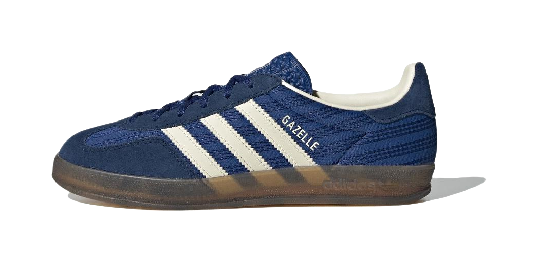 Gazelle Wmns Adidas Originals Indoor Blue Pinstripe Satin Womens  vjsneaker.com