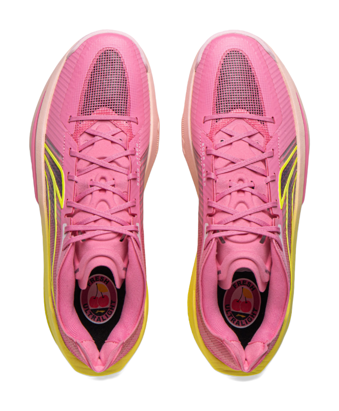 LiNing ULTRALIGHT Cushioning, Slip Resistant, Abrasion Resistant, Rebound Grip Low Top Basketball Shoes Mens Pink  VJSNEAKER