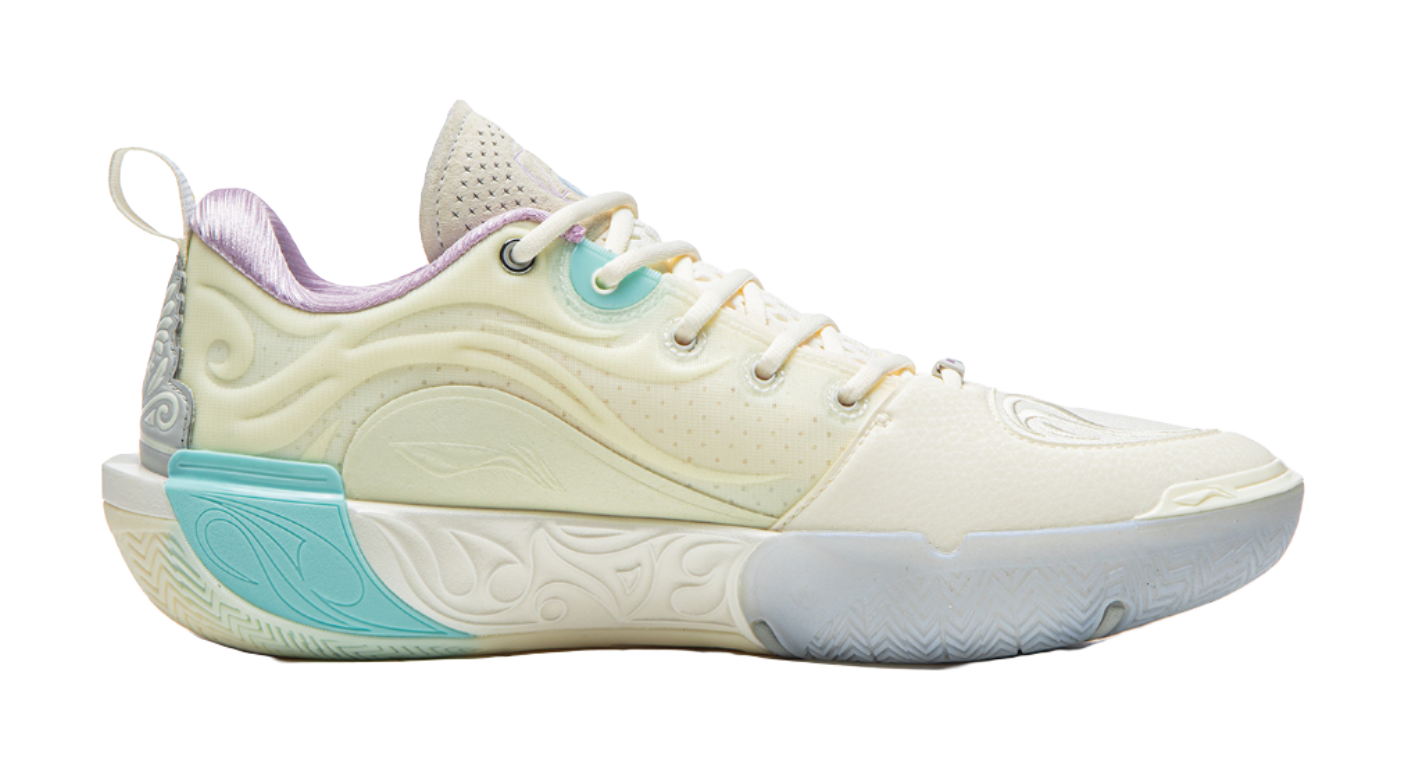 Li Ning WOW12 Low top Basketball Shoes Unisex Ecru  vjsneaker.com