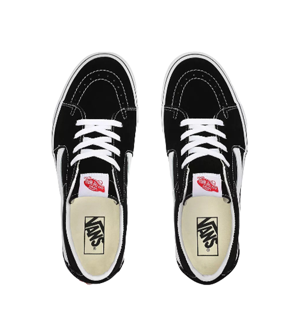 Sk8 Vans-Low Black White  vjsneaker.com