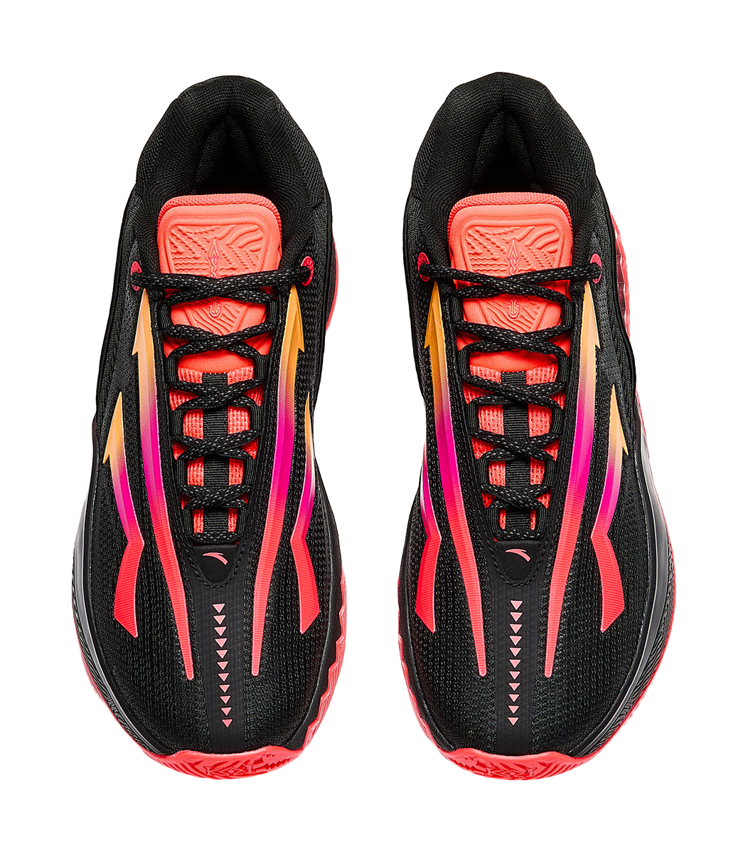 Anta KAI SPEED 2 Irving Pioneer 2 CNY Low top Basketball Shoes Mens Basic Black/Neon Red  vjsneaker.com