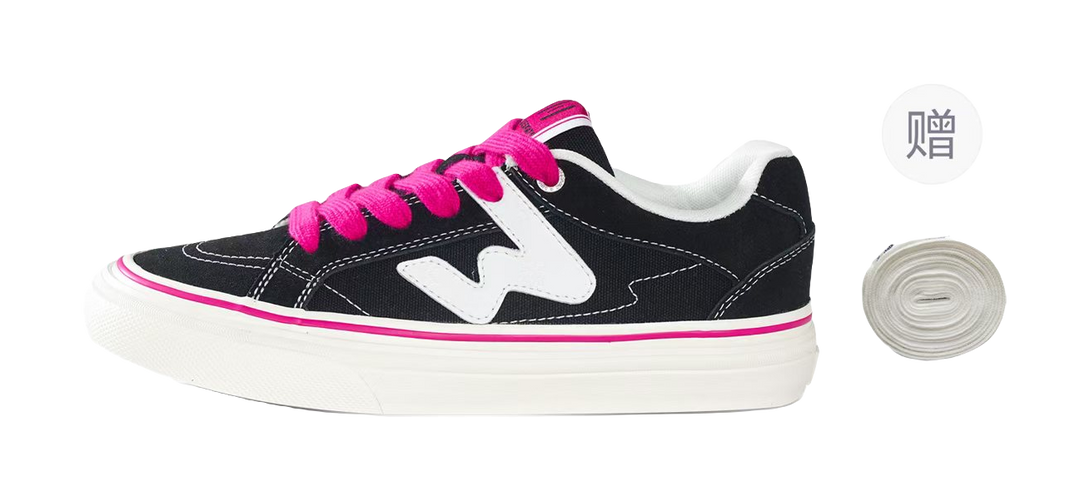 Ollieskate Wear resistant And Lightweight Low Top Skateboard Shoes Unisex Black 