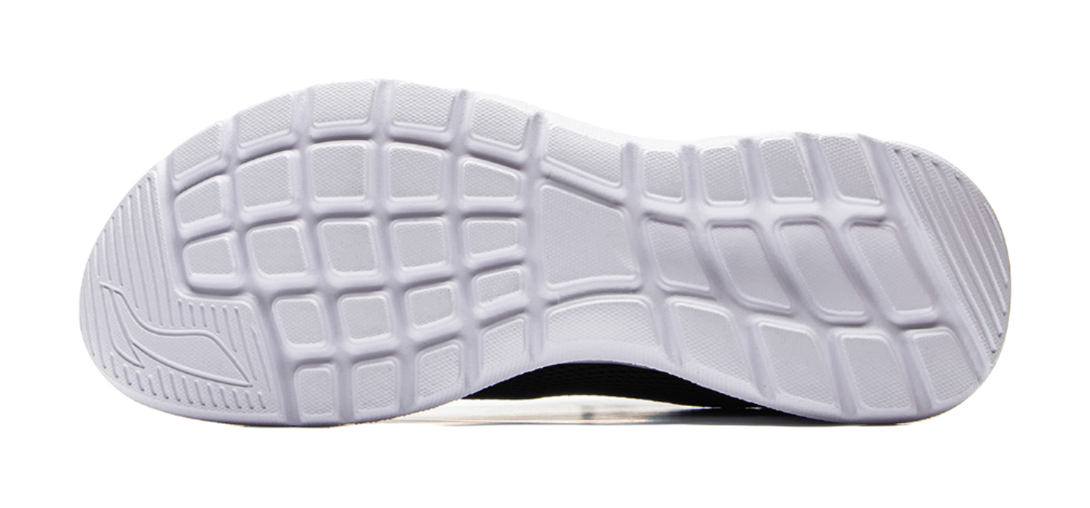 LiNing Feather Cushioned Anti-Slip And Wear-Resistant Lightweight Low-Top Running Shoes Men's Black White 